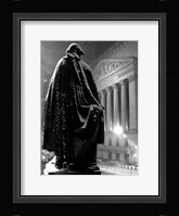 George Washington Statue At Wall Street, Fine Art Print