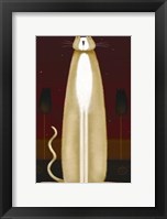 Feline and Four Tulips Fine Art Print