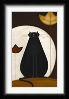 Cat And The Moon II Fine Art Print