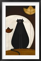 Cat And The Moon II Fine Art Print