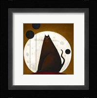 Cat And The Moon I Fine Art Print