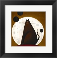 Cat And The Moon I Fine Art Print