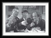 Three Stooges: Drink Yer Self Stoopid Fine Art Print
