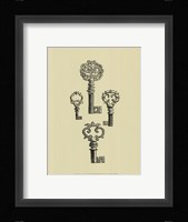 Antique Keys IV Framed Print