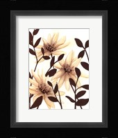 Blossoming Silhouette I Framed Print