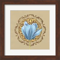 Gilded Tulip Medallion I Fine Art Print