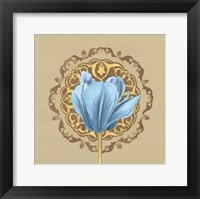 Gilded Tulip Medallion I Fine Art Print
