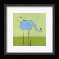 Stick-Leg Elephant I Framed Print