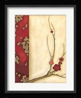 Crimson Branch I Framed Print