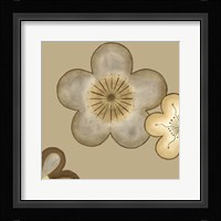 Pop Blossoms In Neutral II Framed Print