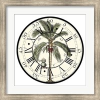 Antique Palm Clock Giclee