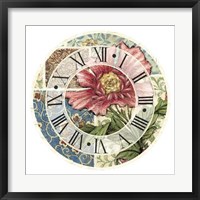 Cottage Rose Clock Giclee