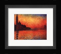 San Giorgio Maggiore at Twilight (Dusk in Venice), c.1908 Framed Print