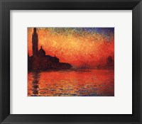 San Giorgio Maggiore at Twilight (Dusk in Venice), c.1908 Fine Art Print