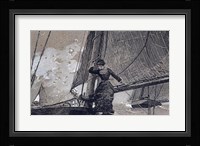 Yachting Girl Fine Art Print