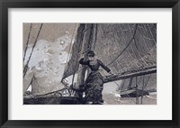 Yachting Girl Fine Art Print