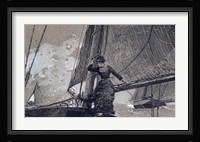 Yachting Girl Fine Art Print