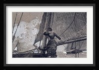 Yachting Girl Fine Art Print