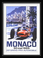 Grand Prix Monaco 30 Mai 1965 Framed Print