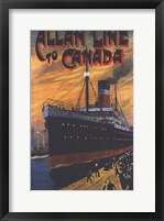 Allan Line To Canada Fine Art Print