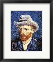 Self-Portrait with Grey Felt Hat, Paris, c.1887 Fine Art Print