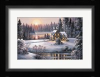 Winter Sunset Framed Print