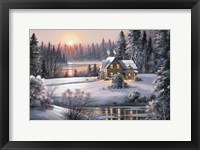Winter Sunset Framed Print