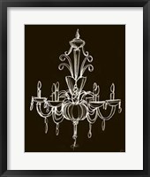 Elegant Chandelier II Framed Print