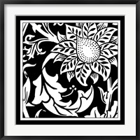 Printed Graphic Floral Motif II Fine Art Print