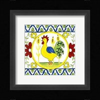 Rustic Tile V Framed Print