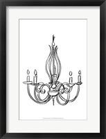 Graphic Chandelier IV Fine Art Print