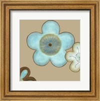 Small Pop Blossoms In Blue II Fine Art Print