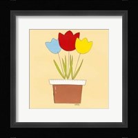 Primary Petals I Framed Print