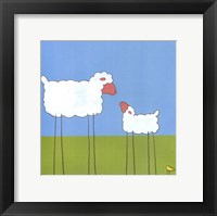 Stick-Leg Sheep I Framed Print