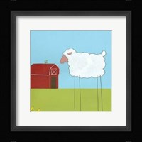 Stick-Leg Sheep II Framed Print