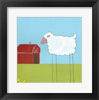 Stick-Leg Sheep II Framed Print