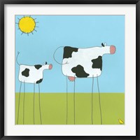 Stick-Leg Cow I Fine Art Print