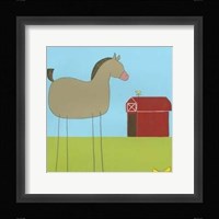 Stick-Leg Horse I Framed Print