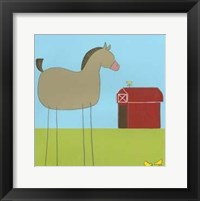 Stick-Leg Horse I Framed Print