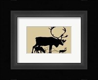 Elk Silhouette I Framed Print