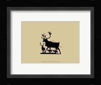 Elk Silhouette IV Framed Print