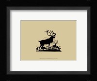 Elk Silhouette V Framed Print