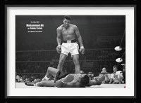 Muhammad Ali - 1965 1st Round Knockout Against Sonny Liston Fine Art Print