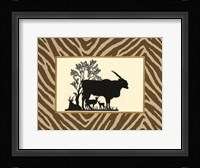 Serengeti Silhouette I Framed Print