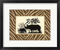 Serengeti Silhouette II Framed Print