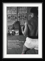 Muhammad Ali In Gym With Mirror Fine Art Print