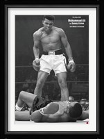 Muhammad Ali - 1965 1st Round Knockout Against Sonny Liston Fine Art Print