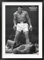Muhammad Ali - 1965 1st Round Knockout Against Sonny Liston Framed Print