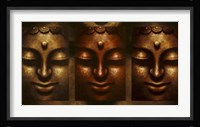 Buddha In Three Lights Fine Art Print