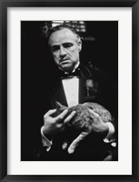 Godfather (Brando and Cat) Fine Art Print